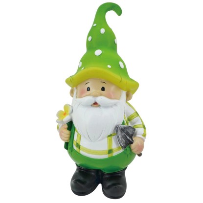 Figurka Krasnal z kwiatkiem