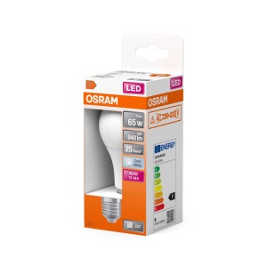Żarówka LED Osram E27, 65W, zimna biel w pudełku. Energooszczędna żarówka LED.