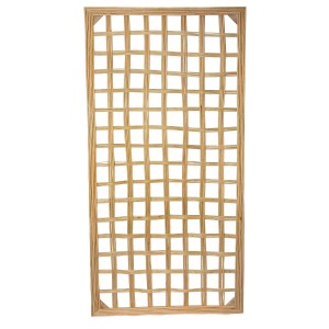 Prostokątna bambusowa kratka na rośliny do ogrodu lub na balkon.