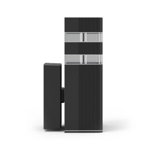 Nowoczesna czarna lampa ścienna zewnętrzna. Kinkiety zewnętrzne.