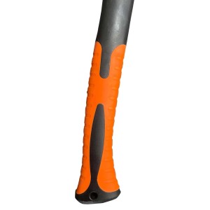 Rękojeść siekiery (Siekiery) z pomarańczowymi i czarnymi detalami.