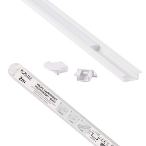 t.b.t. Profil LED, aluminium, biały, z akcesoriami.