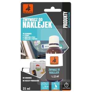 t.b.t. zmywacz do naklejek, butelka 25 ml. Delikatnie czyści powierzchnie z etykiet i resztek kleju.