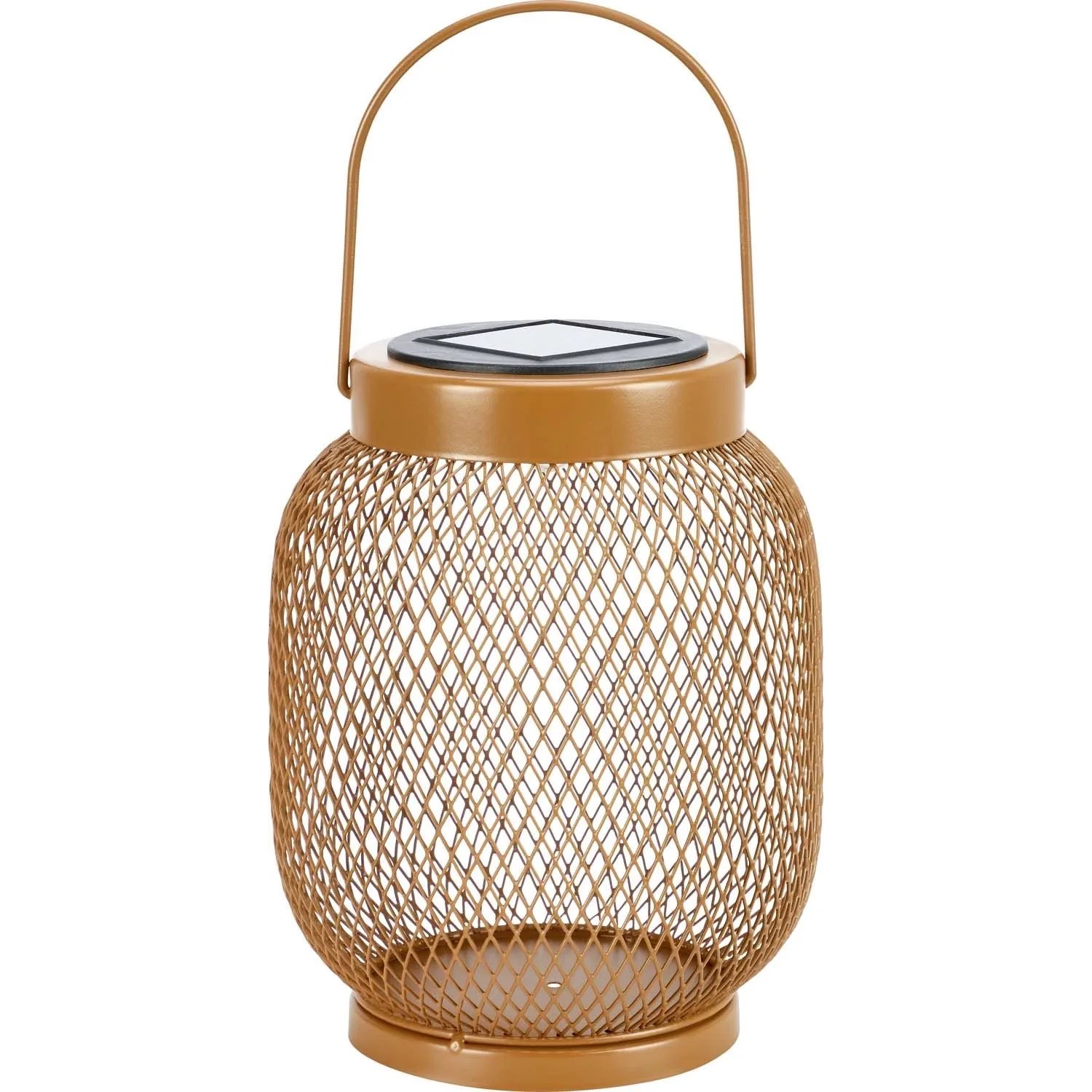 Latarenka solarna LED LEVATA IP44 śr. 14,5 cm brązowa