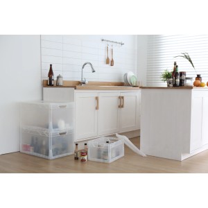 Szara pokrywa do pudełka Eurobox-System 60x40 cm, odpowiednia do pudełek do przechowywania, do przechowywania bezpyłowego.