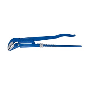 Niebieski klucz do rur LUX Classic 420 mm ze stali węglowej do rur do 38,1 mm.