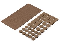 Hettich Podkładki filcowe zestaw brąz 43szt mix Hettich Podkładki filcowe zestaw brąz 43szt mix