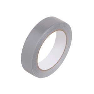 LUX Uniwersalna srebrna taśma tkaninowa, 25 m x 25 mm, wzmocniona taśma klejąca do napraw i mocowania.