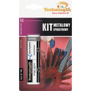 Zestaw kleju epoksydowego Technicoll do metalu, klej dwuskładnikowy do napraw.
