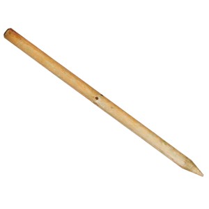 Drewniany słupek do ogrodu i pergoli, naturalny i spiczasty.