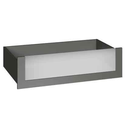Szuflada grafit ze szklanym frontem 100 x 25 cm Garderoby/Szafy Modułowe