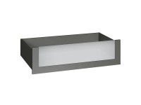 Szuflada grafit ze szklanym frontem 100 x 25 cm Garderoby/Szafy Modułowe