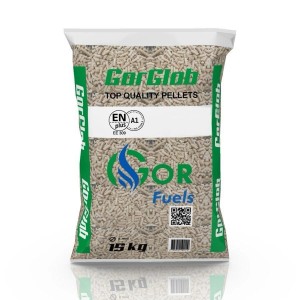 Worek pelletu drzewnego GorGlob, worek 15 kg do ogrzewania