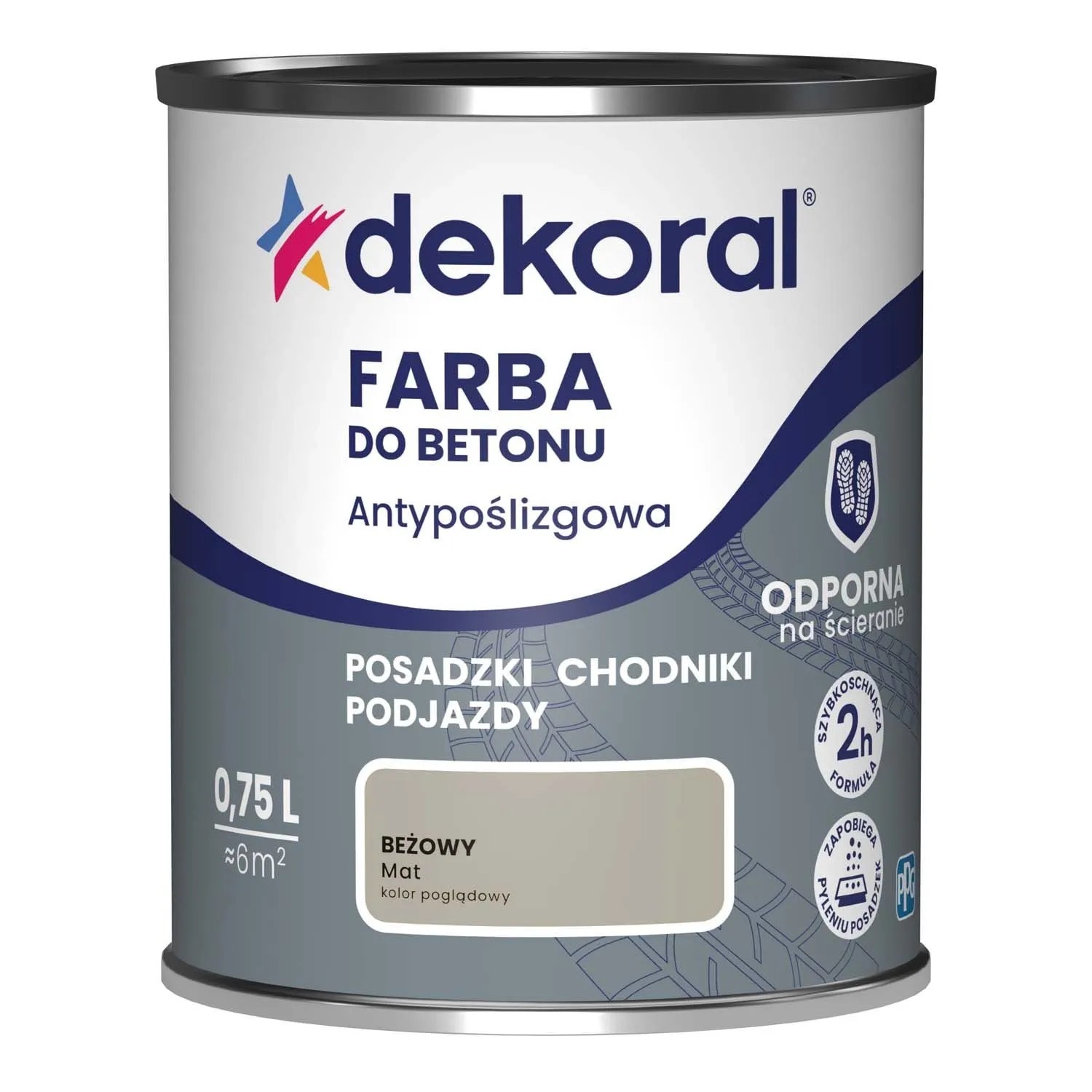 Dekoral Farba do betonu 0,75l beżowa