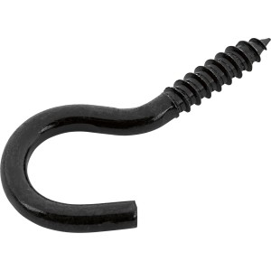 Hak otwarty czarny ocynkowany 5,2x60mm 4szt