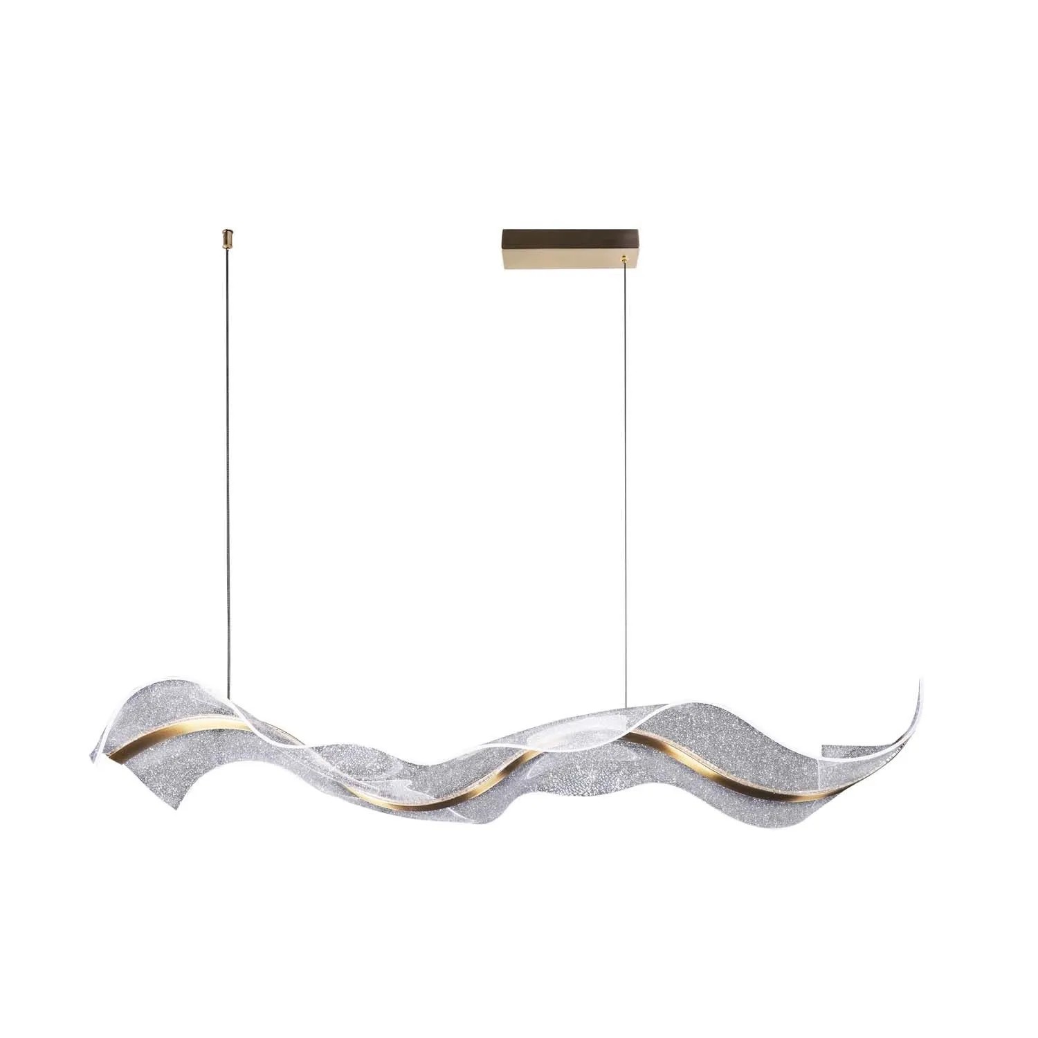 Goldlux Lampa wisząca LED ONDA 40W 4000K 5000lm 100 cm złota