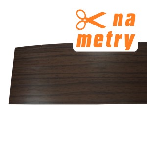 Karnisz sufitowy t.b.t. w kolorze drewna, dostępny na metry.