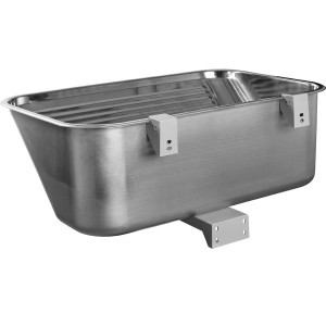Kuchinox Zlewozmywak gospodarczy EKO inox gładki - 63 x 53 cm