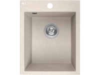 Zlewozmywak Uno 1-kom. beżowy 48x39 cm