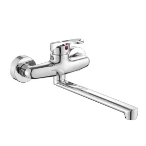 Błyszcząca bateria jednouchwytowa t.b.t. do montażu ściennego.