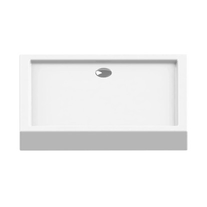 Signika Brodzik prostokątny Flexo biały 100 cm x 80 cm x 14 cm