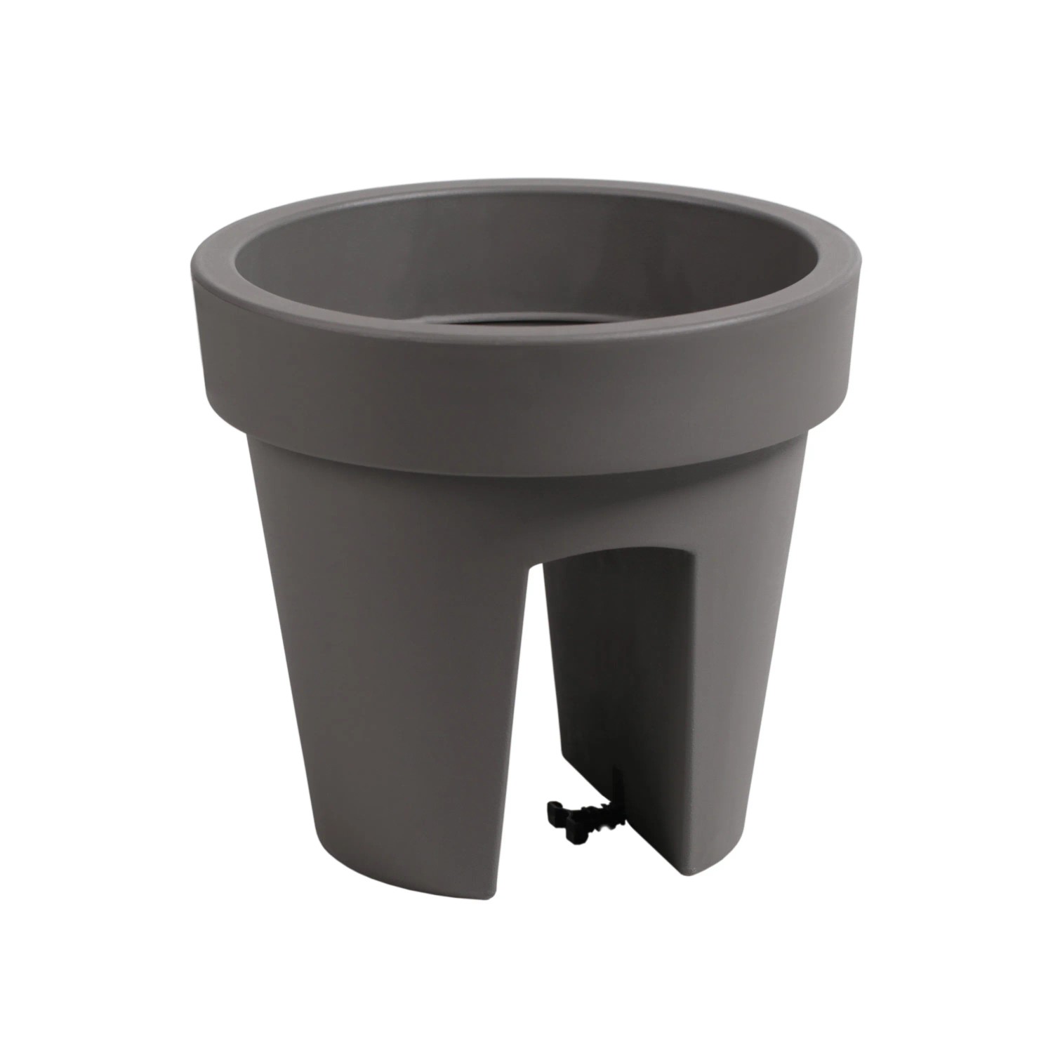 Prosperplast Doniczka na balustradę Lofly Raili 24,5 cm szara 6,7 l