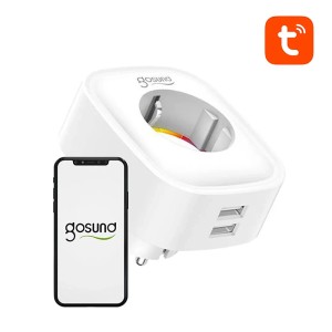 Sterowanie domem inteligentnym Gosund: Inteligentne gniazdko z portami USB i smartfonem.