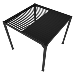 Pergola LUXE LED antracyt - 4 x 4 x 2,5 m