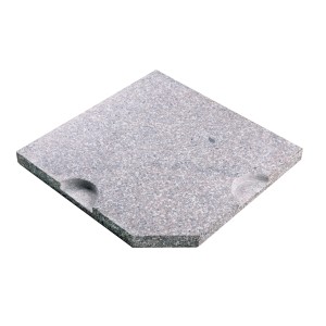 Granitowa płyta do podstawy parasola Eco light, jasnoszara, polerowana, 50x50 cm.