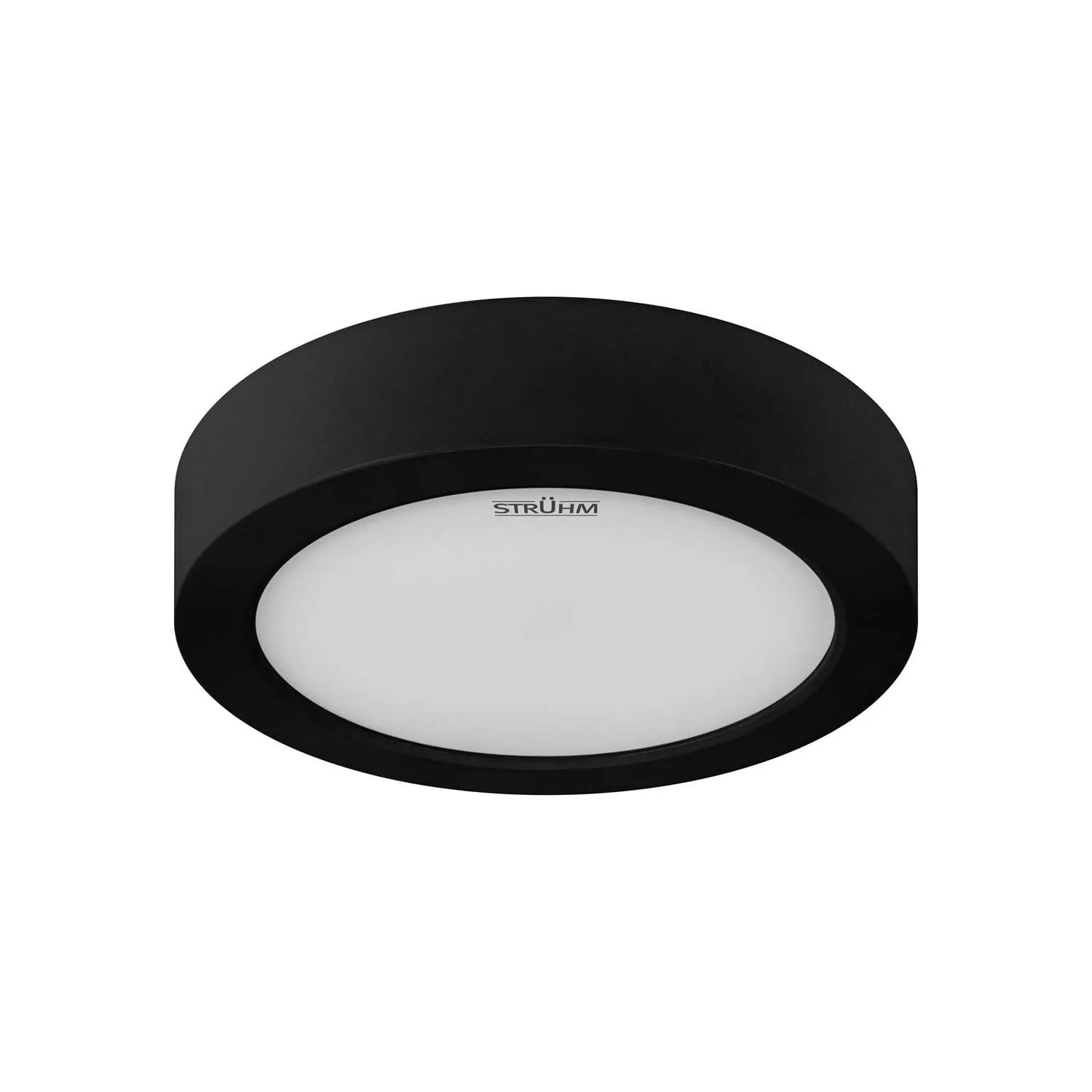 Struhm Lampa sufitowa okrągła EDOR LED C 12W CCT 1050lm śr.17,5cm czarna