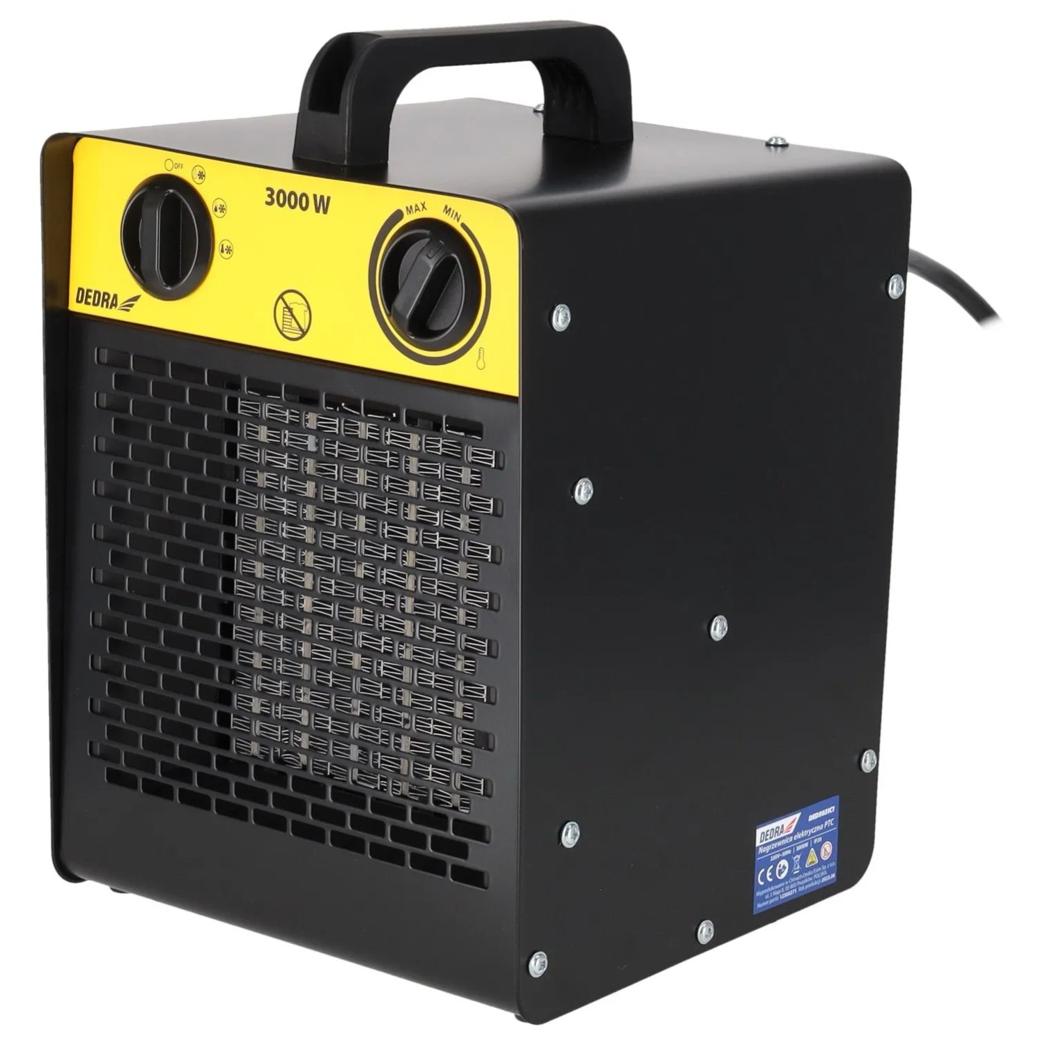 Dedra Nagrzewnica elektryczna PTC 3kW czarna