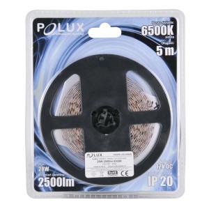 Zrolowana taśma LED t.b.t. 5m, 6500K, do elastycznego oświetlenia wewnętrznego.