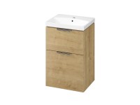 Cersanit Zestaw City szafka z umywalką 50 dąb