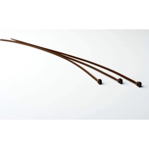 Brązowe opaski kablowe do mat na ogrodzenie, t.b.t.