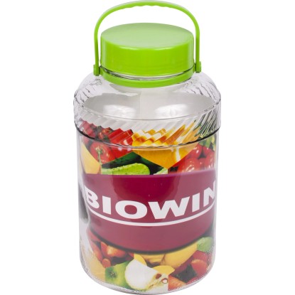 Słój ze szczypcami i zakrętką - 8 l