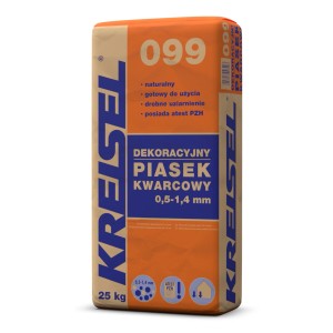 Worek piasku kwarcowego Kreisel 0,5-1,4 mm, odpowiedni do różnych zastosowań w budownictwie.