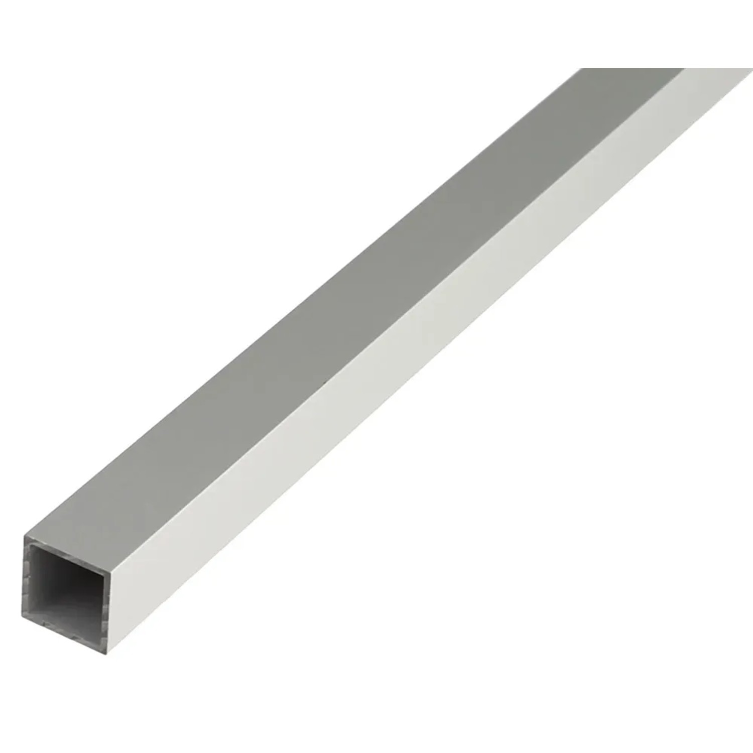 GAH Alberts Rura kwadratowa aluminiowa anodowana srebrna 10x10x1mm 2m