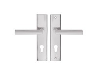 Metal-Bud Klamka zewnętrzna Miro z szyldem na wkładkę lewa nikiel szczotkowany