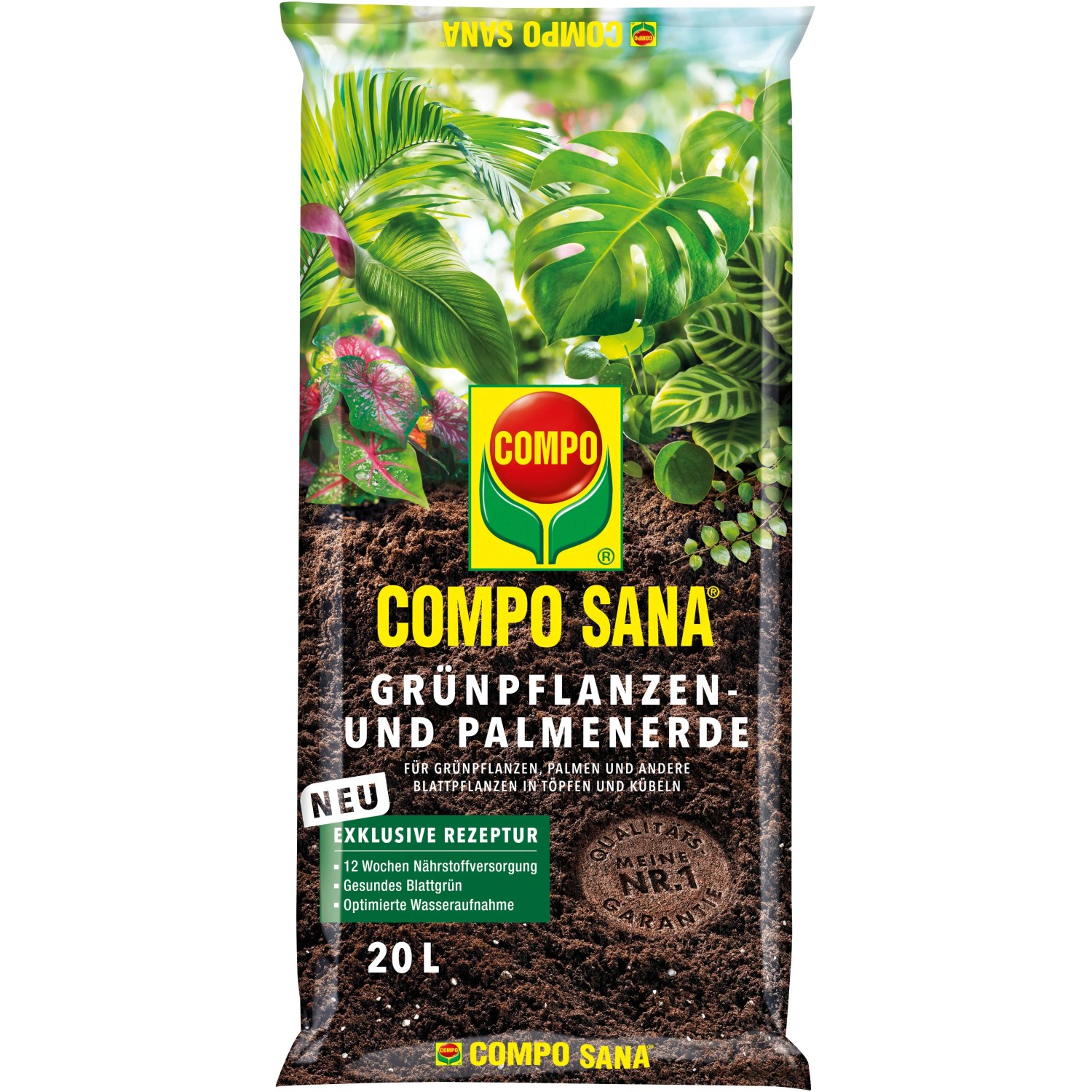 Compo Sana Podłoże do roślin zielonych - 20 l