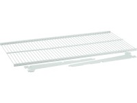 Półka z siatki drucianej 60x30 cm biała + 2 wsporniki Garderoba Metalowa