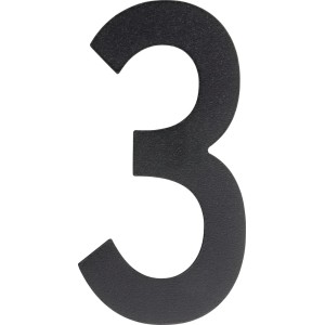Czarny numer domu 3 firmy t.b.t.