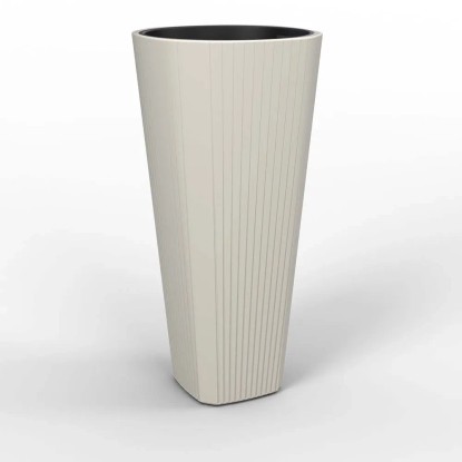 Donica Muza wysoka kremowy - śr. 39 cm