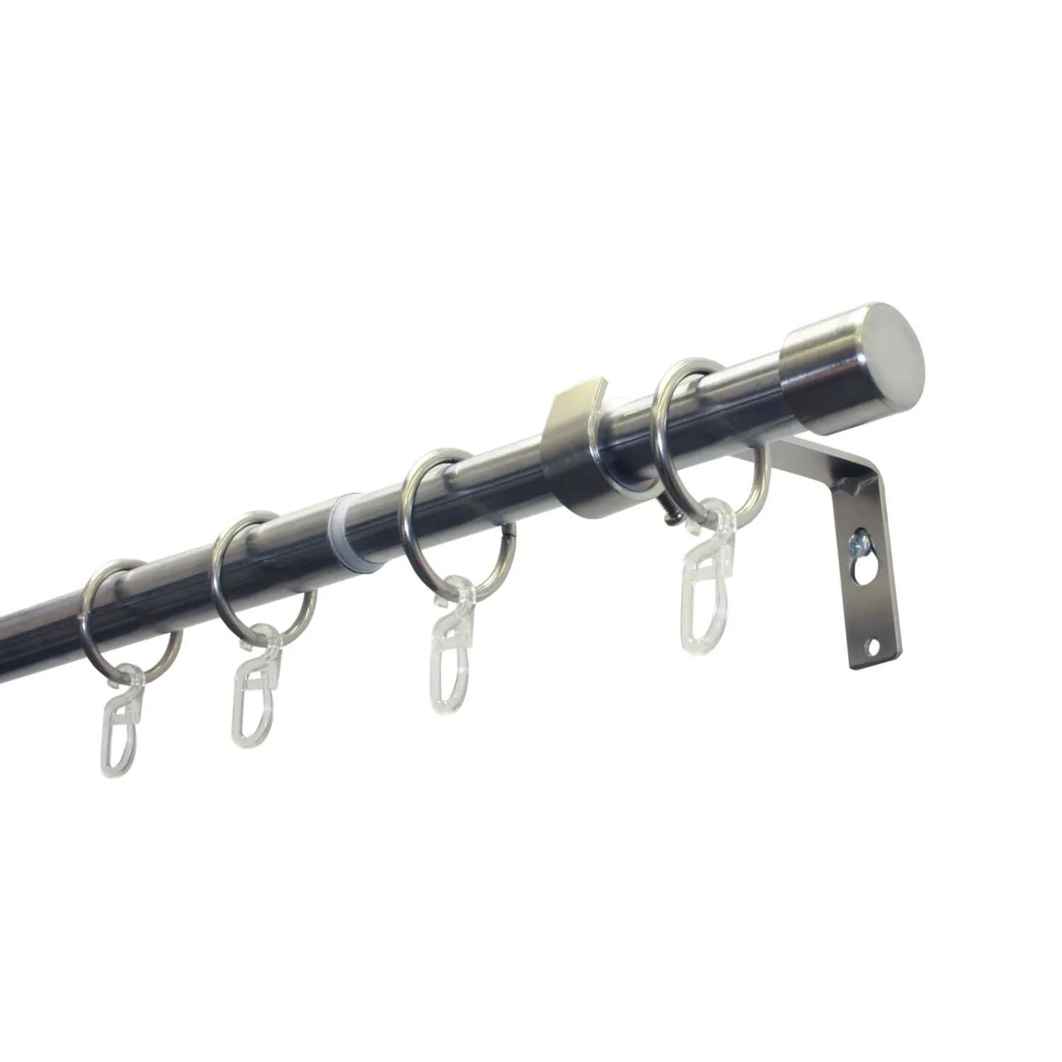 Gardinia Karnisz pojedynczy rozsuwany 19/16 120-190 cm stal