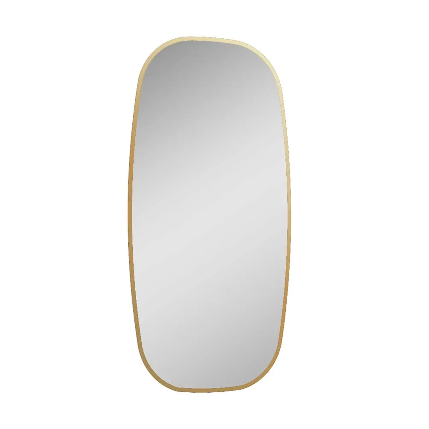 Lustro z oświetleniem LED Sharon złote - 90 x 45 x 2,4 cm
