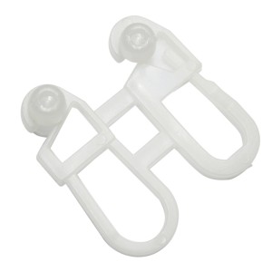 Gardinia kółka rolkowe, 6 szt., białe, do szyn karniszowych z drążkiem przesuwnym.