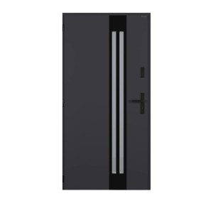 Wiśniowski Drzwi zewnętrzne Tornado STOPS klam Graphite 90L