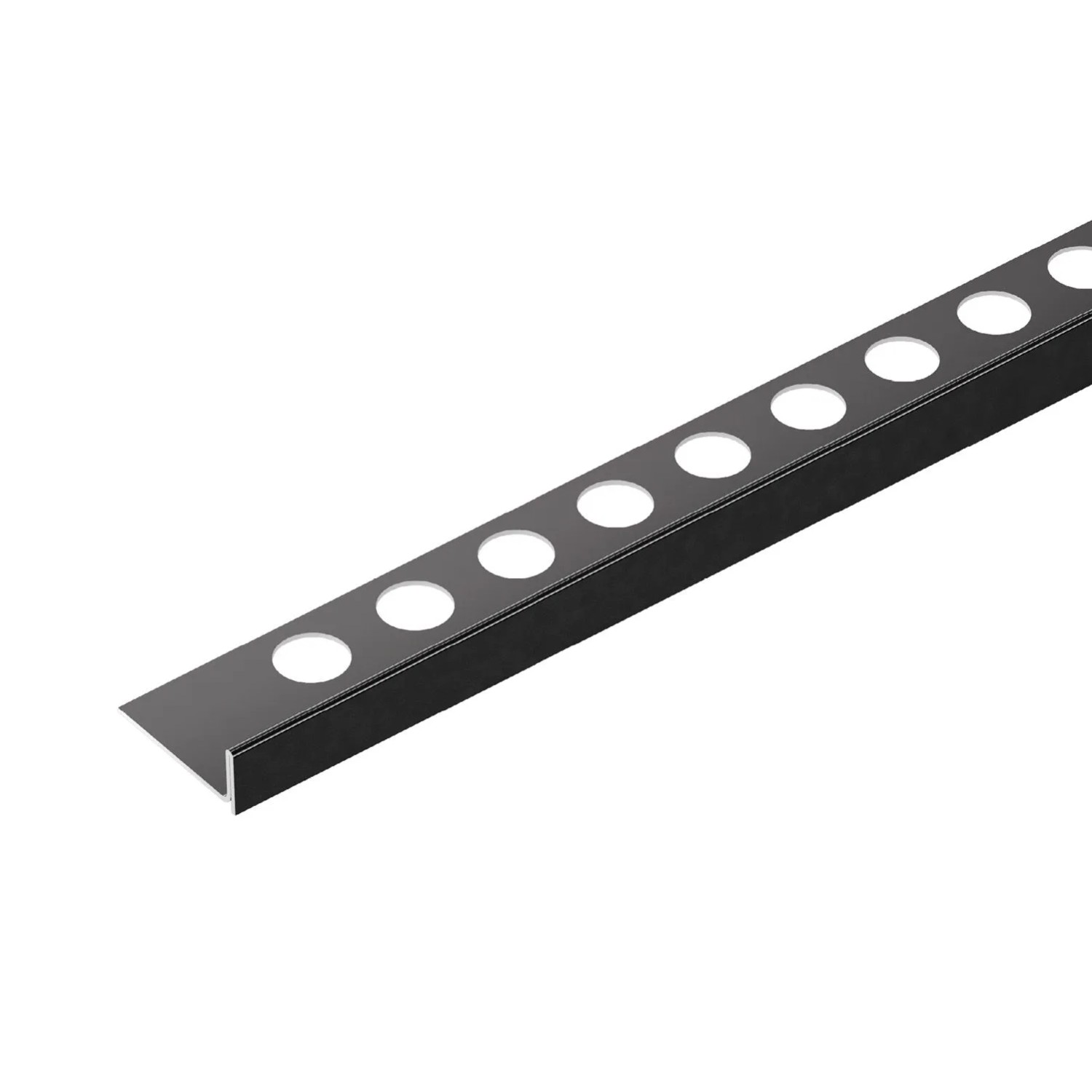 Cezar Profil stal nierdzewna  lewy Czarny 30x32x1200 mm