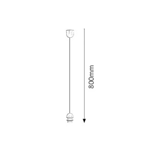 Rabalux Zawiesie FIX 1xE27 60W h. 80cm białe