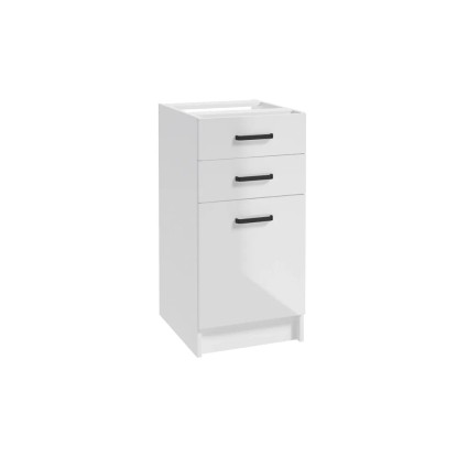 Defra Szafka kuchenna dolna NAPOLI biel/czarny 40 cm