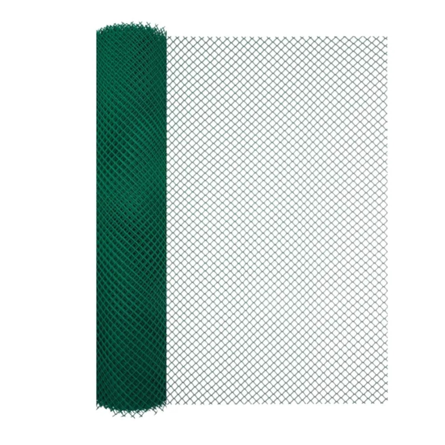 Siatka plastikowa 450g/m2 ocz. 20 x 20 mm, zielona - 1 x 10 m